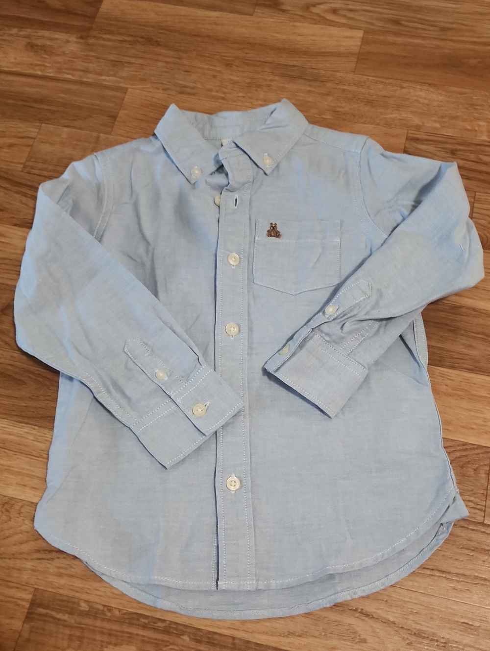 Gap Light Blue Button-Down Kids Shirt with Pocket